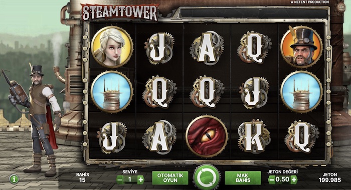 steam tower NetEnt slot oyunu