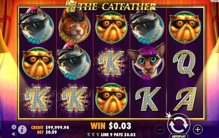 The Catfather en çok kazandıran slot oyunu